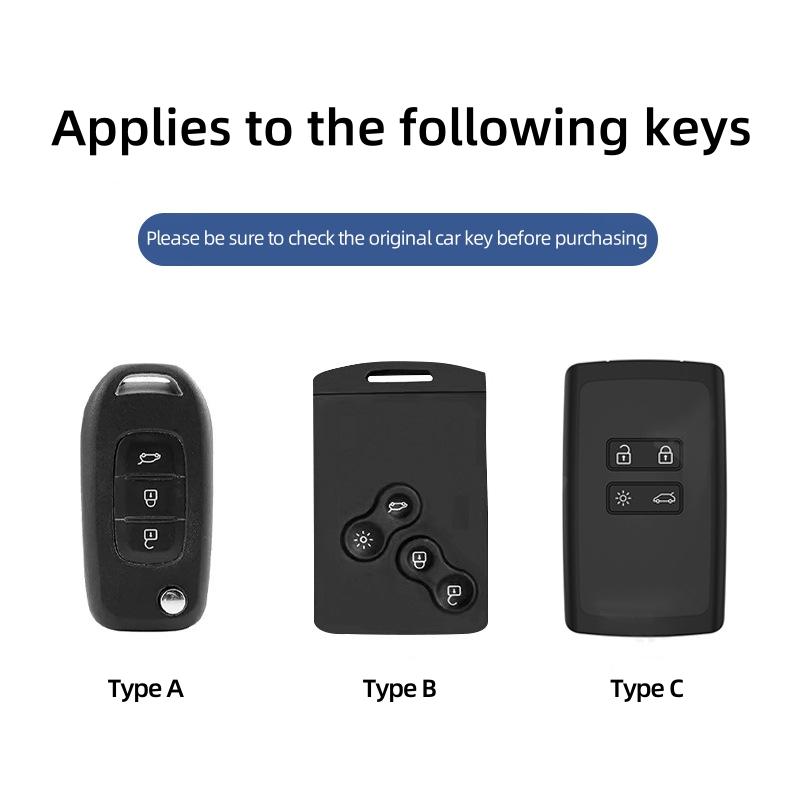 For Renault 2026 New Hub Caps Fashion Car Key Case Cover Shell For Renault Koleos Kadjar Captur Megane Talisman Espace Clio Zoe 