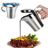 Stainless Steel Gravy Jug Double Insulated Steak Sauce Jug with Lid Portable Juice Tomato Sauce Jug Dining Table Seasoning Tools