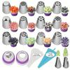 47pcs/set Steel Cake Decorating Nozzles Set DIY Creative Russian Tips Nozzle Baking Tool Multi Style Decorating Piping Tip
