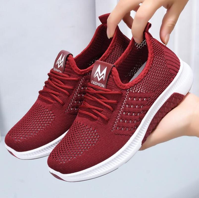 Женская повседневная обувь на плоской подошве, модная вулканизированная обувь с дышащей сеткой, женские кроссовки, летние женские туфли-лодочки, Zapatos Para Mujer