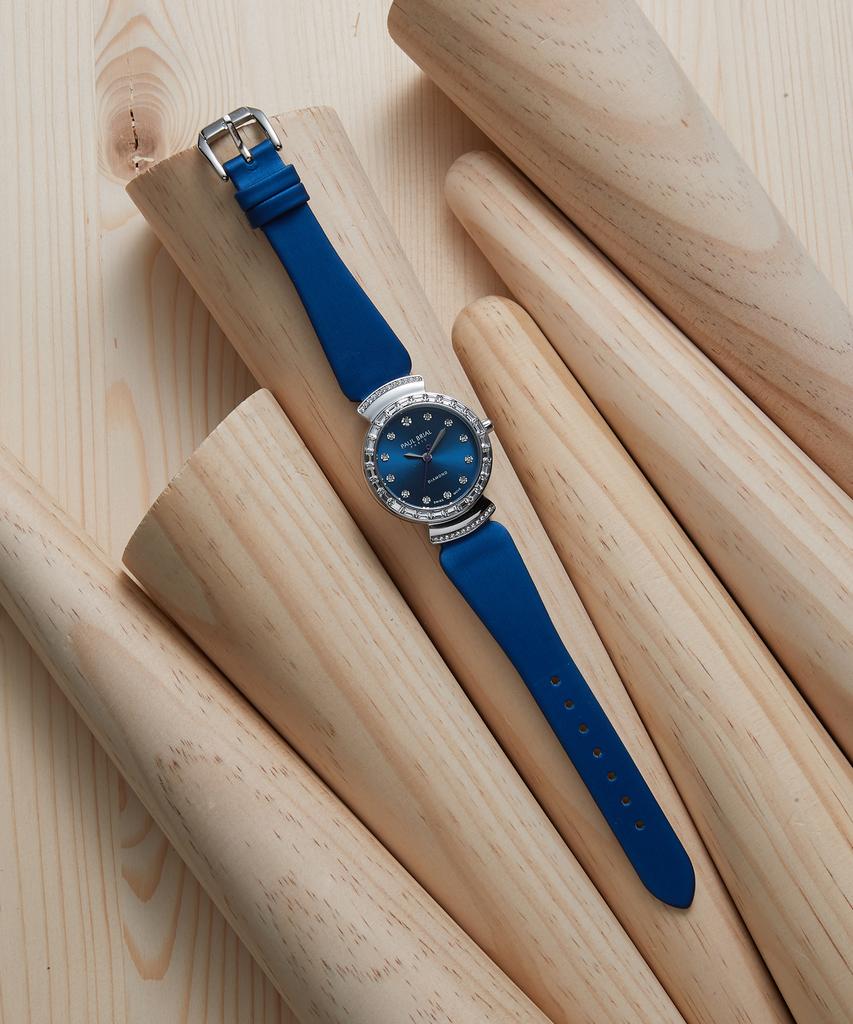 Polbeulial Pb8029Bu Diamond Lucea Leather Watch