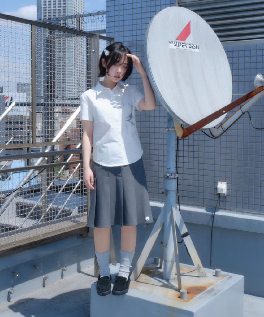 Плиссированная юбка миди Miyuki Miuki (Серый)