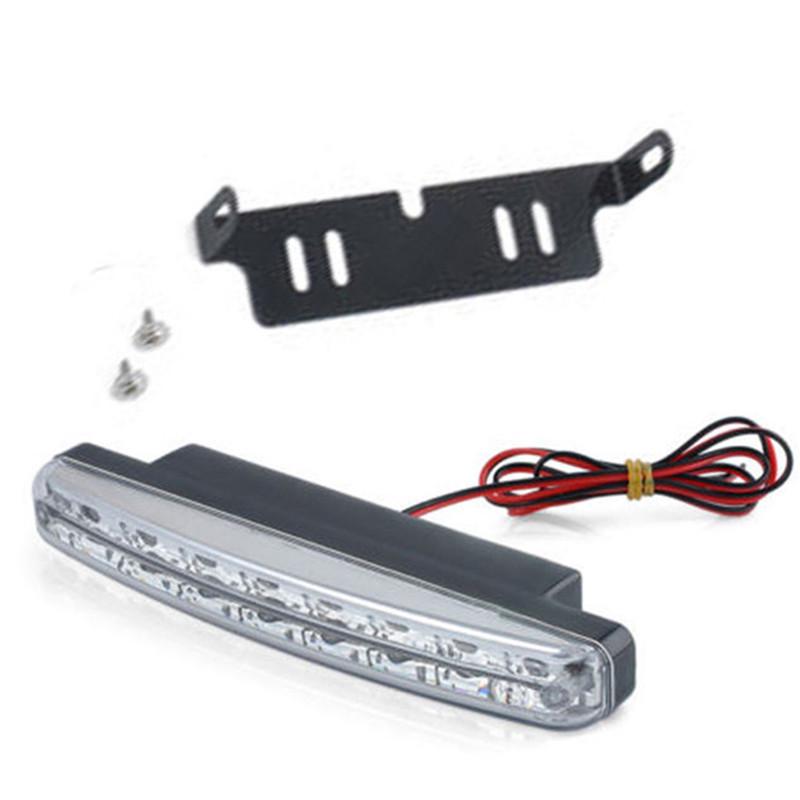Автомобильный свет 8 Led Drl Противотуманная фара дневного света Дневные ходовые белые лампы