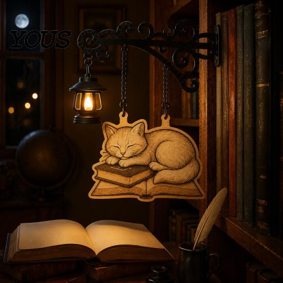 Мини-подвесные фонарики Декоративная книжная полка с интегрированными книгодержателями, Ретро-железная библиотека для уголка для чтения, Книгодержатели-лампы Светодиодная книга