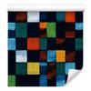 Colorful Knitted Wallpaper Black and Turquoise for Living Room and Bedroom 50x1000
