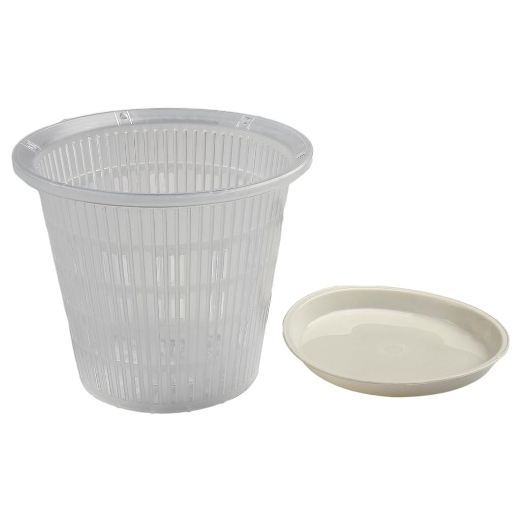 Прозрачный горшок для посадки орхидей с контролируемыми корнями и устьицами Пластиковый цветочный горшок Пластиковые горшки для орхидей с отверстиями