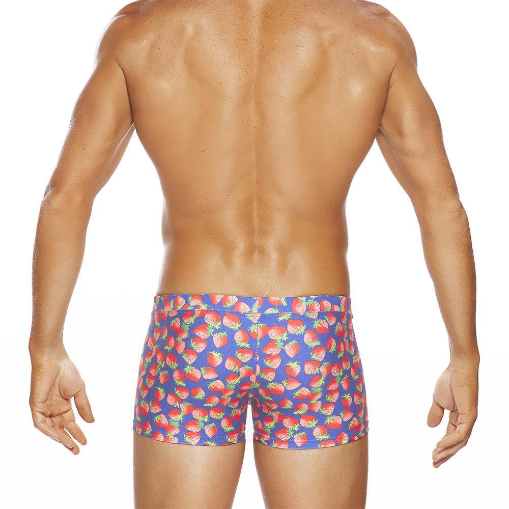 Клубника - плавки LoRise со съемной подкладкой Push Up