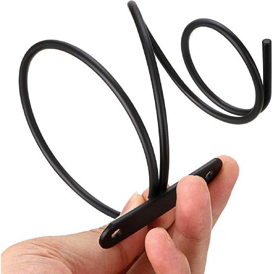 6 Pack Wall Mounted Wine Rack,Spiral Wine Wall Holder, Metal Wine Bottle Display Holder for Wine Storage Wall Wine Theme Decor, Black (Downward