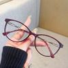 New Light Wine Red Small Oval Frame Glasses With Myopic Glasses Option Customized Degree Glasses Frame 0~-6.00