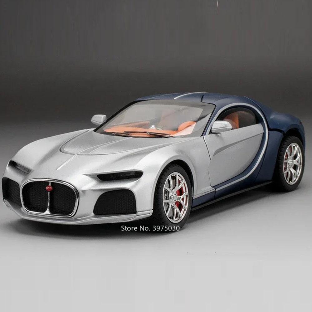 1:24 Модели спортивных автомобилей Bolide Atlantic Игрушки Сплав Литье под давлением Открывающиеся двери Заднего хода Миниатюрные транспортные средства Игрушки Настольное украшение