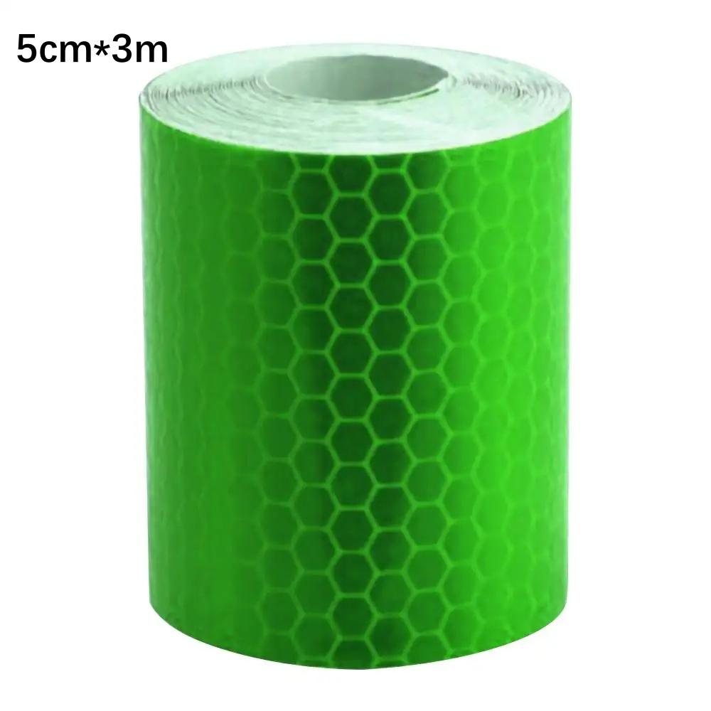 Автомобильная светоотражающая лента 3 м/1 м, предупреждающая наклейка для автобезопасности, защитная лента-отражатель, пленка для грузовиков, авто наклейки для мотоциклов