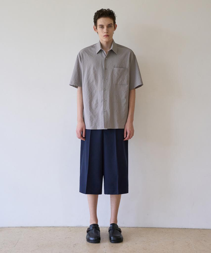 TRIP LE SENS Mist Grid Half Shirt_Gray