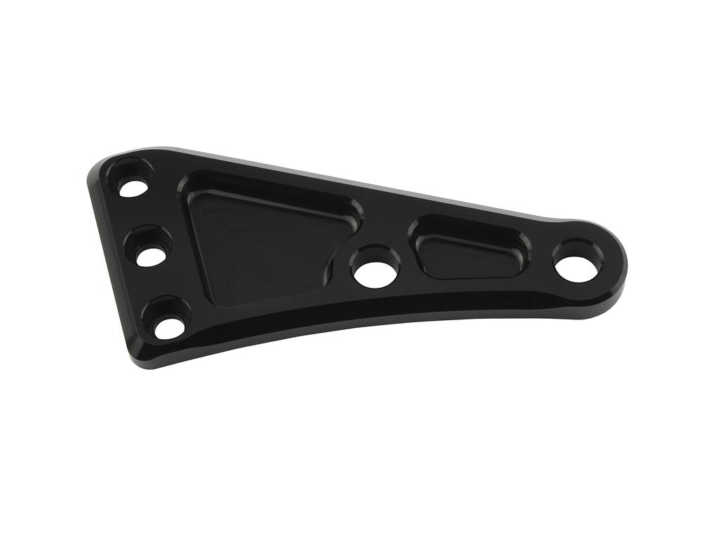 POSH 990020-R6 Motorcycle Supplies Headlight Stay Plate Long Right Black