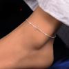 Minimalist cross ankle chain, classic style, hypoallergenic minimalist fashion jewelry