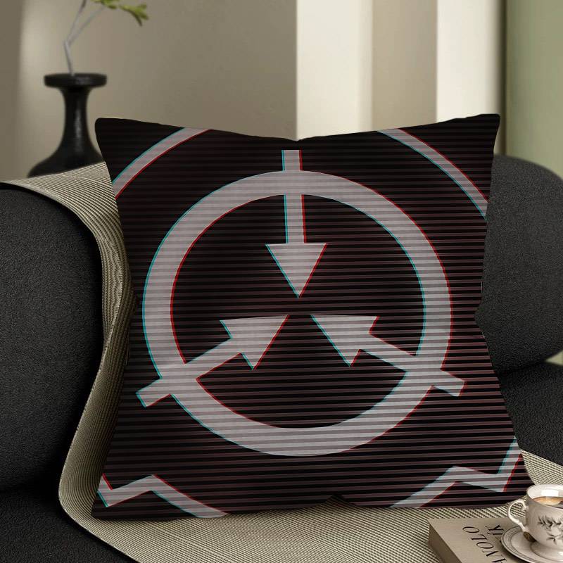 Popular Foundation Scp F-Foundation Pillow Covers Sofa Decorative Home Double-Sided Printing Short Plush Cute Cushion Cover