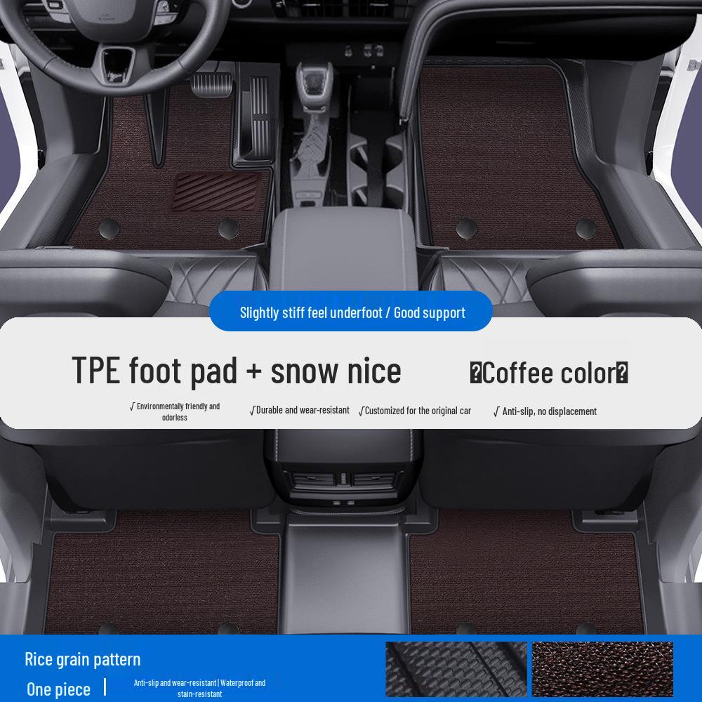 Автомобильные коврики из ТПЭ для Toyota Reiz, Corolla, Crown, Highlander и Lu Fang, с полным покрытием и защитой порогов