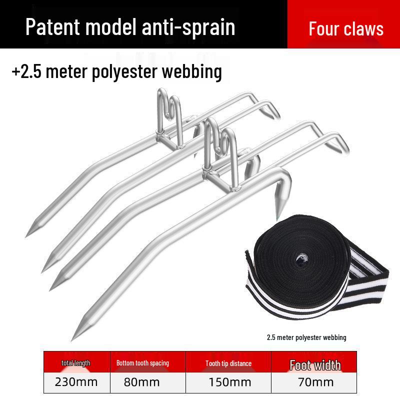 Steel Tree Climbing Foot Spikes with Cat Claw Design