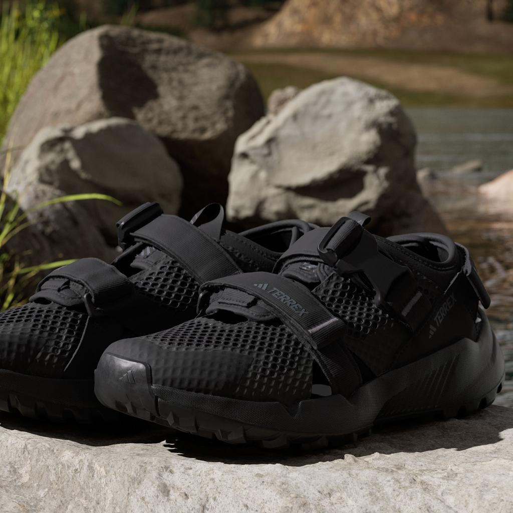 adidas Terrex Hydroterra Sandals Black Grey Four