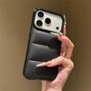 Winter Down Jacket The Buffer Phone Case For 17 Air 16 15 14 Plus 13 11 12 Pro Max Soft Fabric Shockproof Bumper Fundas