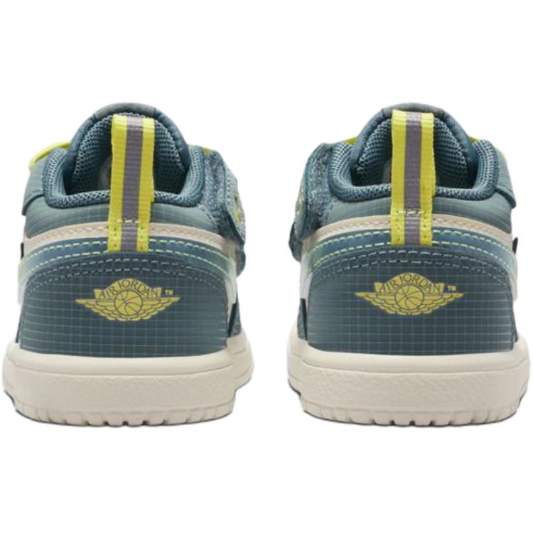 Jordan 1 Низкие детские кроссовки Зеленые для младенцев и малышей IB7119-001