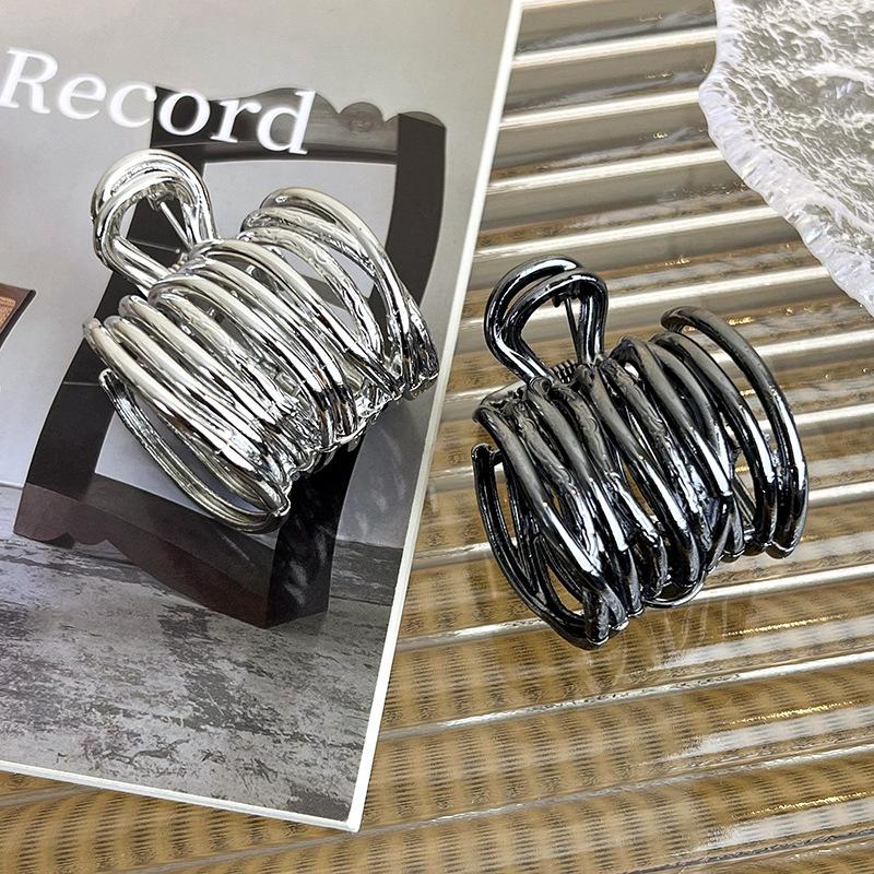 UXSL Винтажные неровные металлические заколки для волос для женщин, девушек, заколка для высокого хвоста, фиксированные заколки, заколка-краб, модные аксессуары для волос