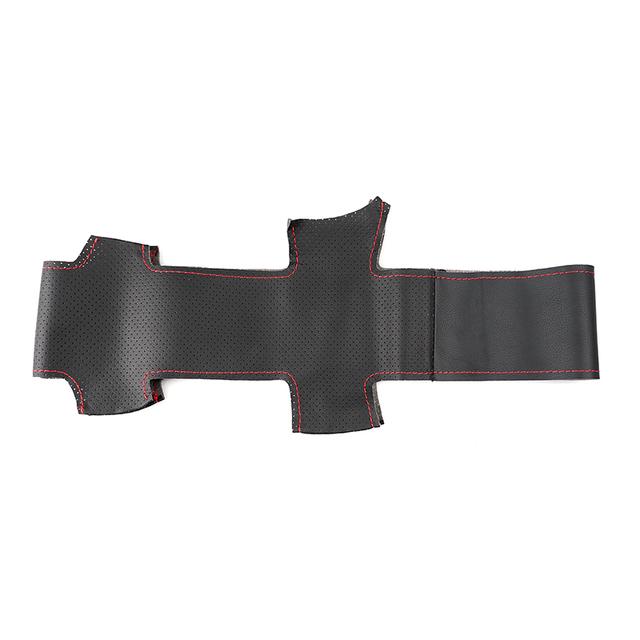 Мягкий перфорированный кожаный чехол для Fiat Ducato 2006-Ram ProMaster 2017-ручное шитье, защитная накладка на руль