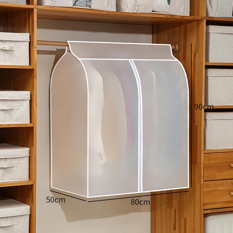 Transparent Washable Wardrobe Hanging Garment Dust Cover - Dustproof & Moisture-Proof Suit Bag