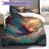 Soaring Phoenix  Pattern Bedding Quilt Set Quilt Cover Pillowcase Home Decoration  Gift (1 * duvet cover + 2 * pillowcase, without core)