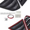 For KIA K5 2024 2023 2022 2021 Exterior Accessories Sporty Car Rear Side Window Louvers Air Vent Scoop Shades Cover Trim Blinds 2PCS(Bright Pitch