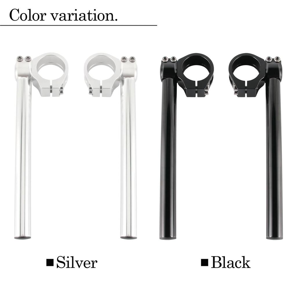 Adjustable Angle 37mm Separate Low Universal Fit for Motorcycles 37 37-Piece Handlebars, Type, 22.2mm, Black,