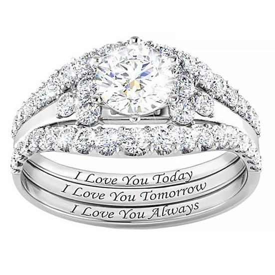 1 комплект женских колец с гальваническим покрытием, сверкающие нежные женские кольца на палец для вечеринки