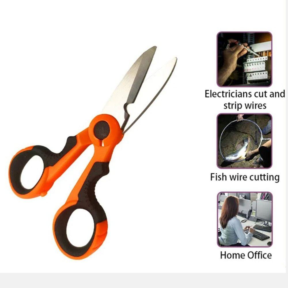 High Carbon Steel Scissors Hand Tool Electrician Scissors Fishing Scissor Fishing Tool