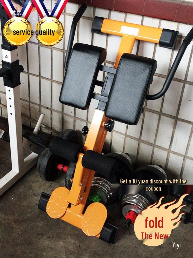 Foldable Adjustable Roman Chair & Dumbbell Bench for Leg & Back Muscle Fitness