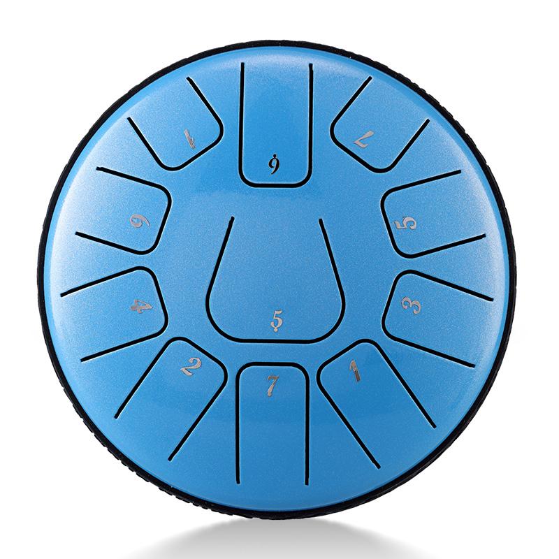 Стальной Язычковый Барабан 6 дюймов 11 нот D тона Глюкофон Эфирный Барабан Музыкальный Барабан Язычковый Барабан Ударный Инструмент