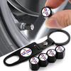 5Pcs/Set Car Keychain Tire Valve Cap Car Styling Accessories For Mustang SHELBY GT 500 350 Convertible V Mach E