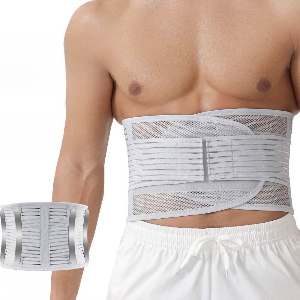 Корректоры фигуры Пояс для поддержки талии Сетчатый пояс для защиты талии Модное корректирующее белье для мужчин Сидячий образ жизни