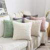 B030 Мягкие декоративные подушки, плетеные плюшевые наволочки с ворсом фалай, однотонные диванные подушки, однотонные двухсторонние подушки