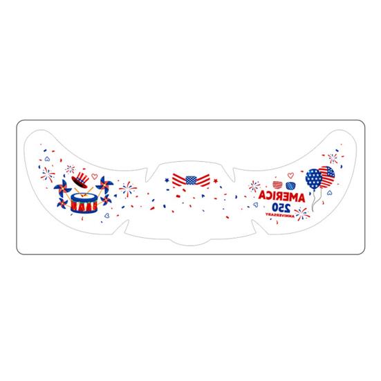 Waterproof Freckle Tattoos Stickers, USA Flag Face Stickers for Independence Day, Patriotic Temporary Body Art for Women Girls, Party Makeup
