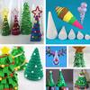 Christmas Tree Polystyrene Foam Tip Cone Craft Diy Materials Handmade Party Celebration Festival Decoration Kids Toy