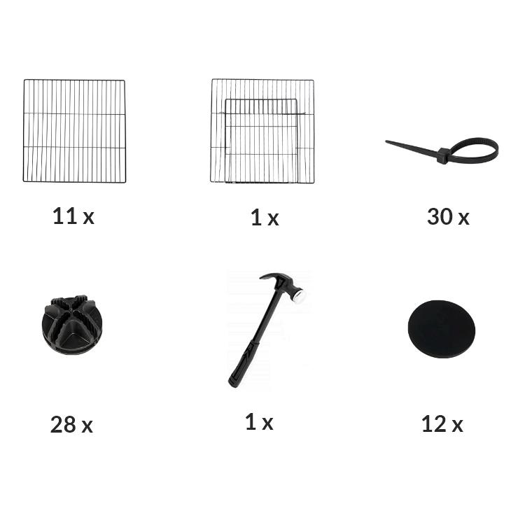 Playpen Cage Metal Pen for Rabbits Small Animals Foldable Run