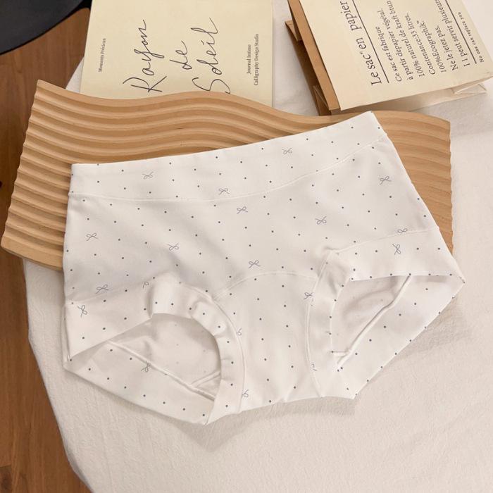 10A Женские трусы-слипы из чистого хлопка средней посадки - Антибактериальные, приятные к коже, стиль лета 2025