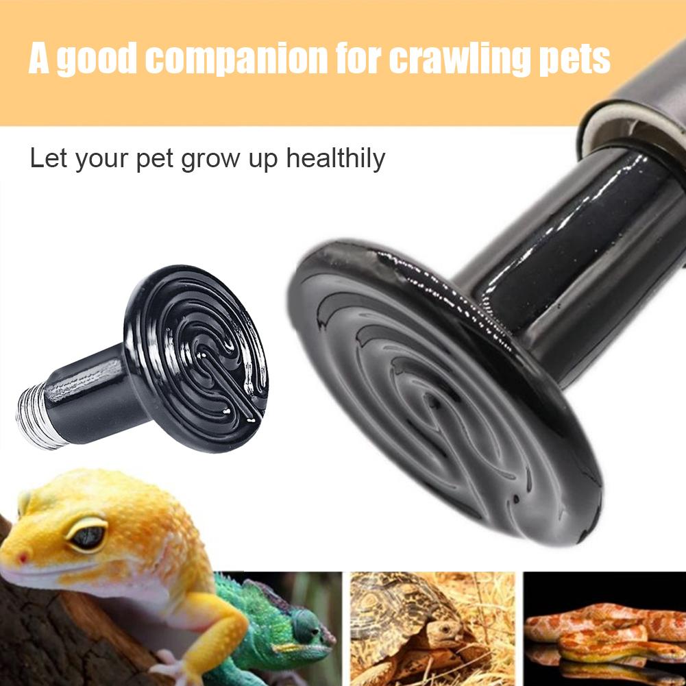 25 Вт/50 Вт/75 Вт/100 Вт греющаяся керамическая ИК-лампа для обогрева без лампы черепаха инфракрасный светильник для цыплят для домашних животных S A6X5