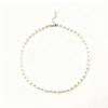 European & American Fashion Glass Pearl Necklace - Simple, Versatile, High-End Clavicle Chain for Women.