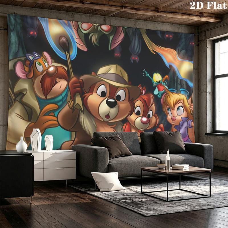 Chip'n Dale Pattern Home Decor Tapestry, Wall Hanging, Decorative RV Wall Cloth.DGT0925346