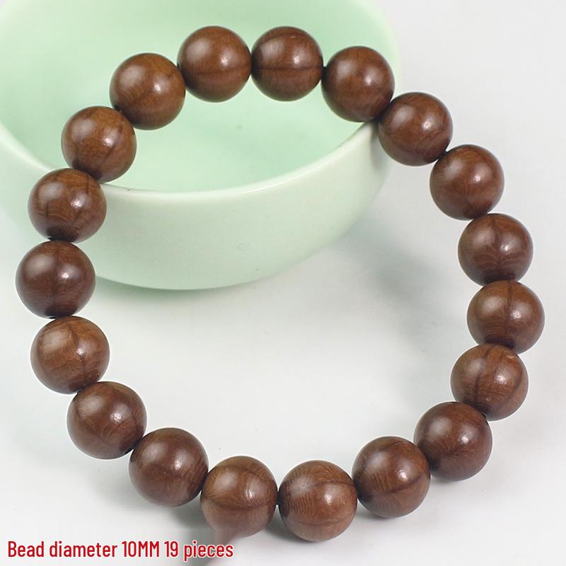 Браслеты из сандалового дерева 10 мм с одной петлей - буддийские бусины унисекс, четки, ювелирные изделия