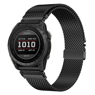 Ремешок для часов 26 мм для Garmin Fenix 8 51 мм/Enduro 3/Enduro 2 миланский из титанового сплава с парашютной застежкой