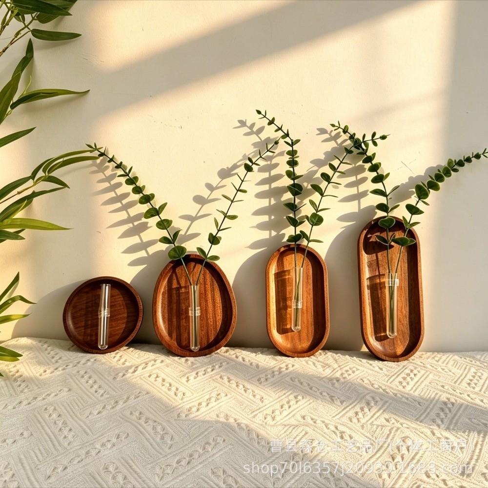 Minimalist Wall Mounted Vase Space Saving Hanging Plant Panel Wall Hydroponic Vase DIY Plant