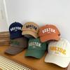 Solid Color Letter Embroidery Baseball Cap Korean Style Children's Sunhat  Kids