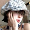 Осенний берет женский с неровными складками, для большого обхвата головы, восьмиугольная шляпа, женская шляпа высокого класса, весенне-летняя, визуально уменьшает лицо