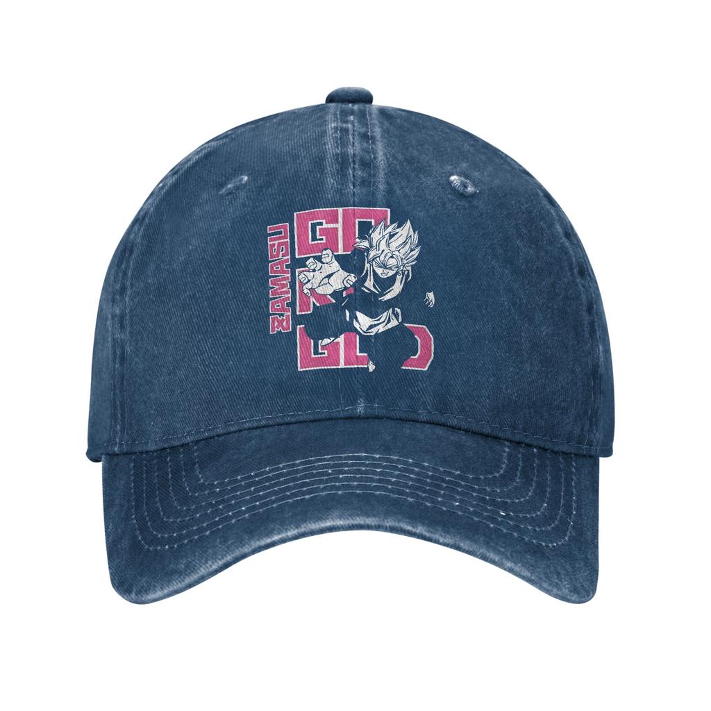 Dragon Ball Black Goku Baseball Caps Retro Distressed Denim  Headwear for Men Women Outdoor Summer Adjustable Fit Hats Cap